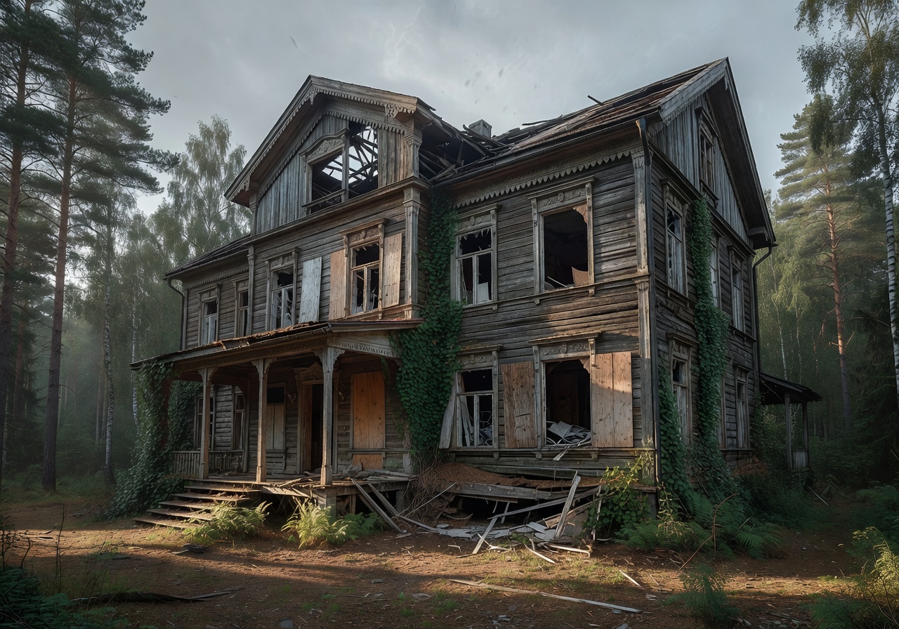 Hotel Punkaharju abandoned wooden architecture